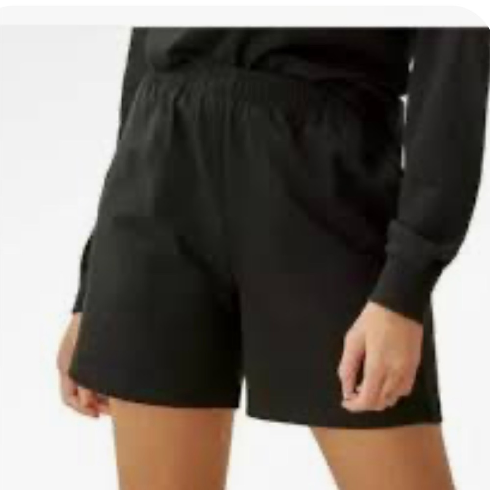 Reformation Black Boyfriend Knit Shorts Organic Cotton S